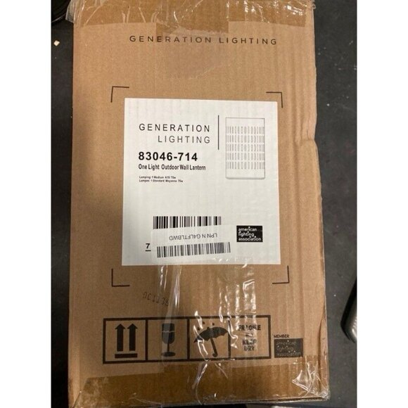 Unfinished Ceramic Finish Sea Gull Lighting 83046-714 Paintable Sconce - Picture 3 of 3